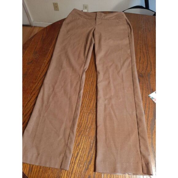 Size 4 Elle Brown Dress Casual Pants Slacks Trousers - Picture 1 of 7
